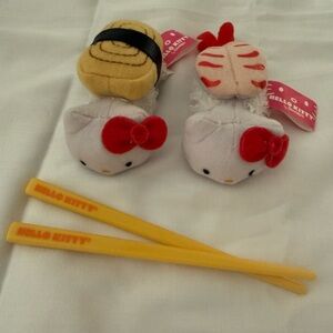 Vintage Rare Find Sanrio Hello Kitty Sushi Select Play Set With Chopsticks 2009
